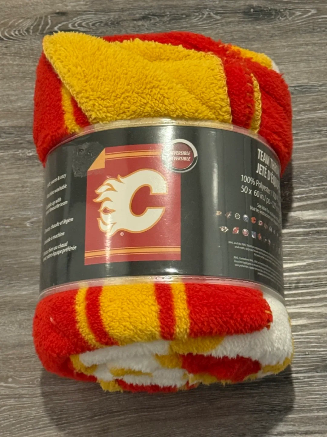 Calgary Flames NHL Team Throw Blanket - 50x60 in thumbnail