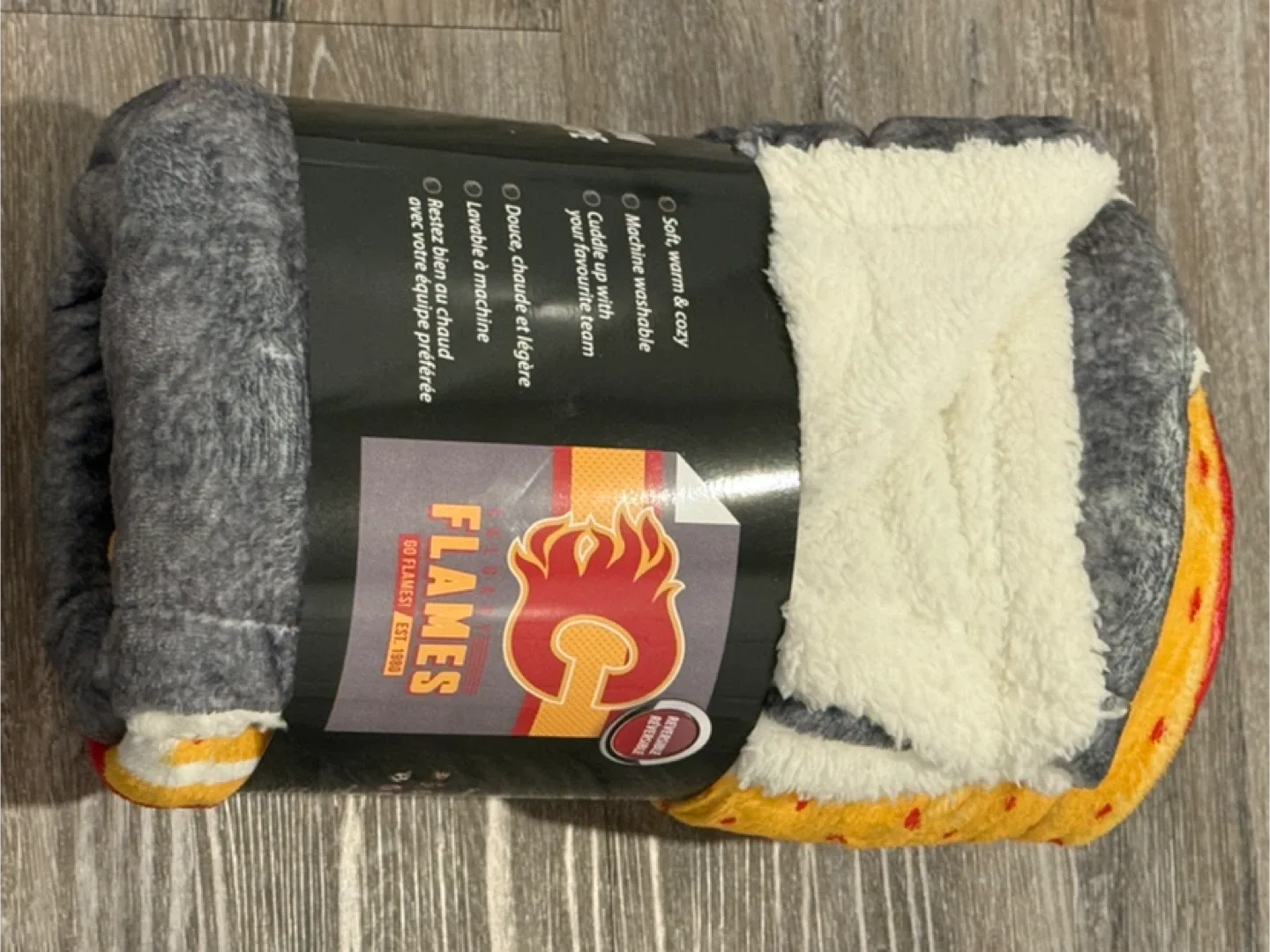 Calgary Flames Team Throw Blanket - 50x60 in thumbnail