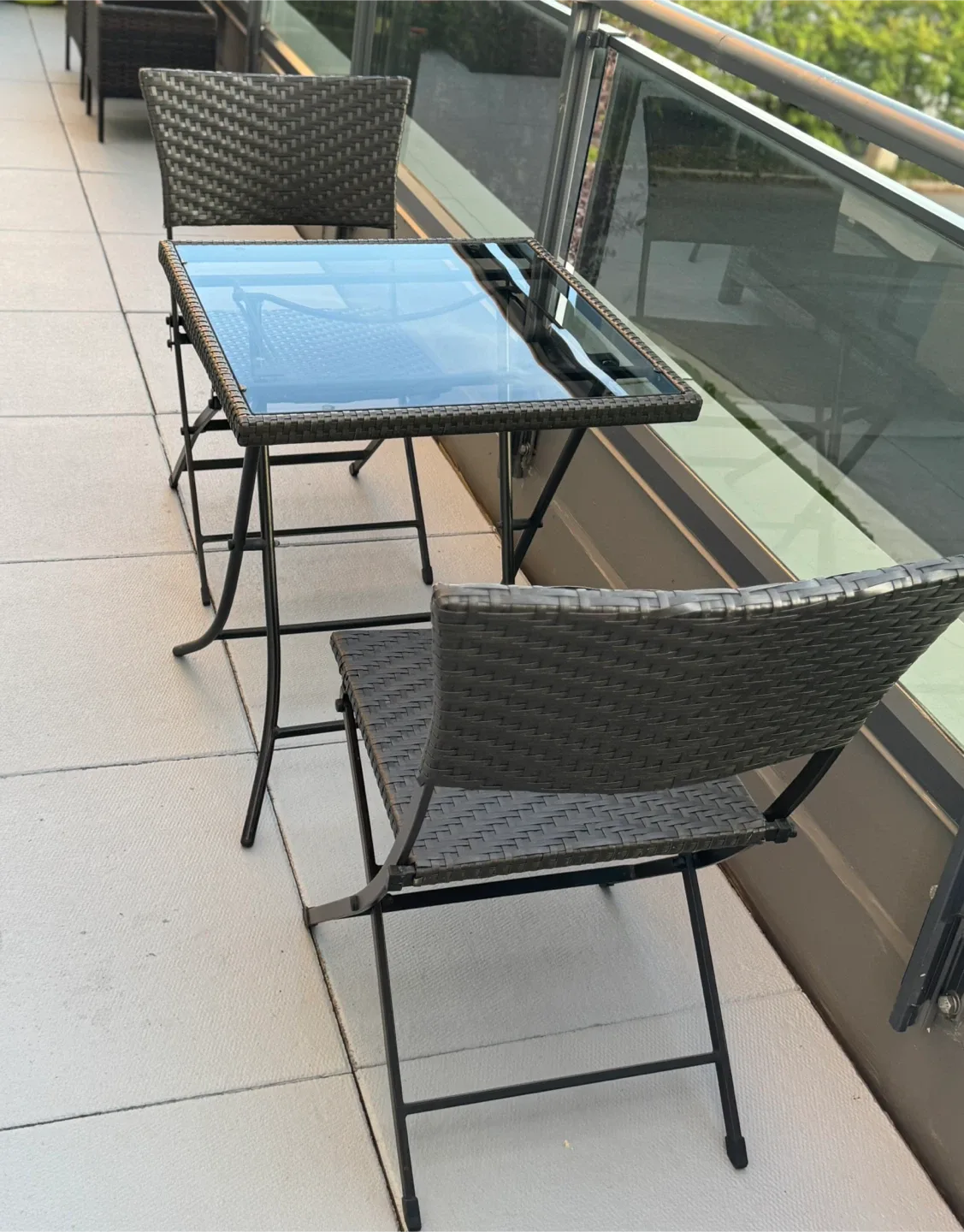 Patio Set - Table and Two Folding Chairs image indicator(2)