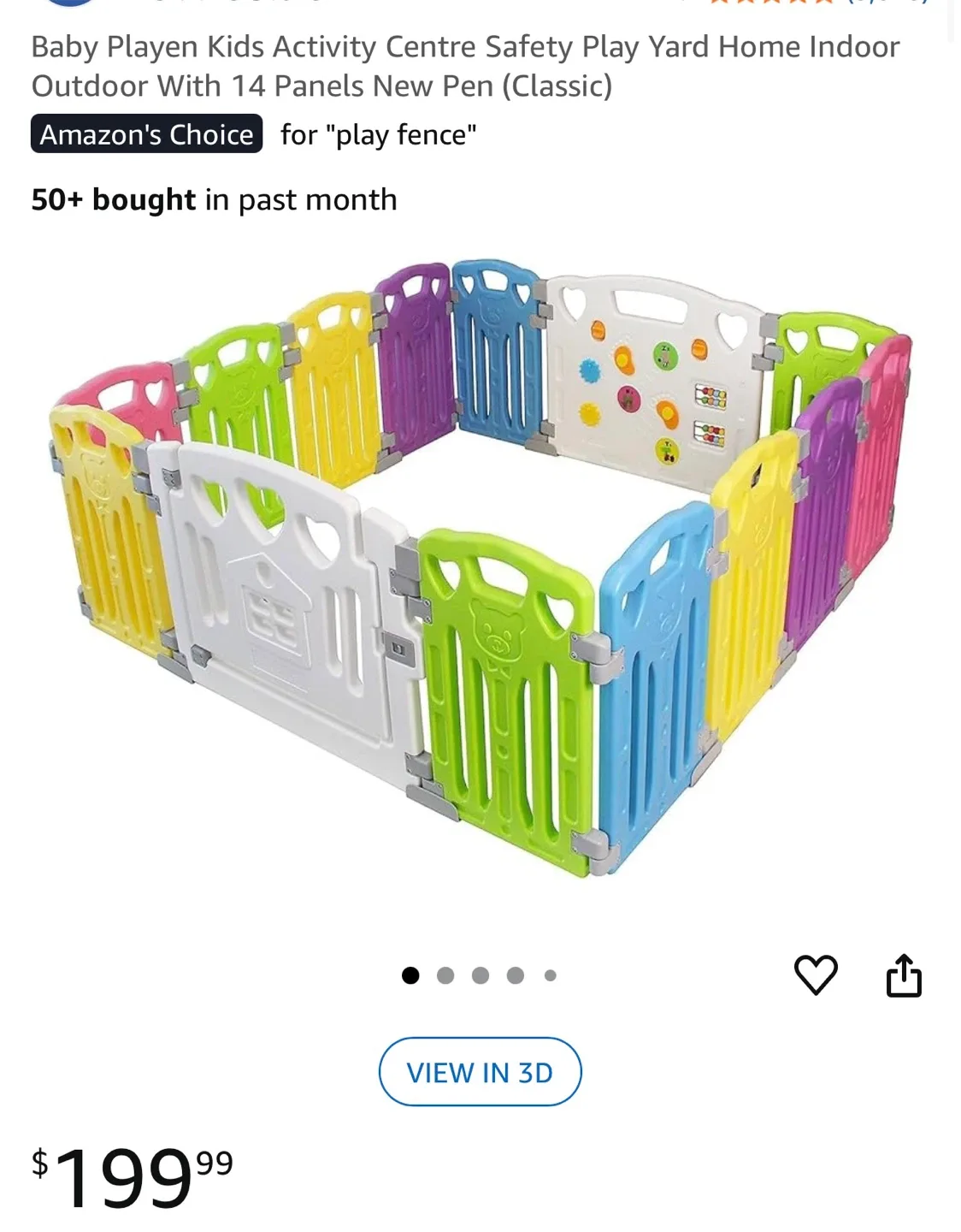Gupamiga Baby Playpen Kids Activity Centre-NEW thumbnail