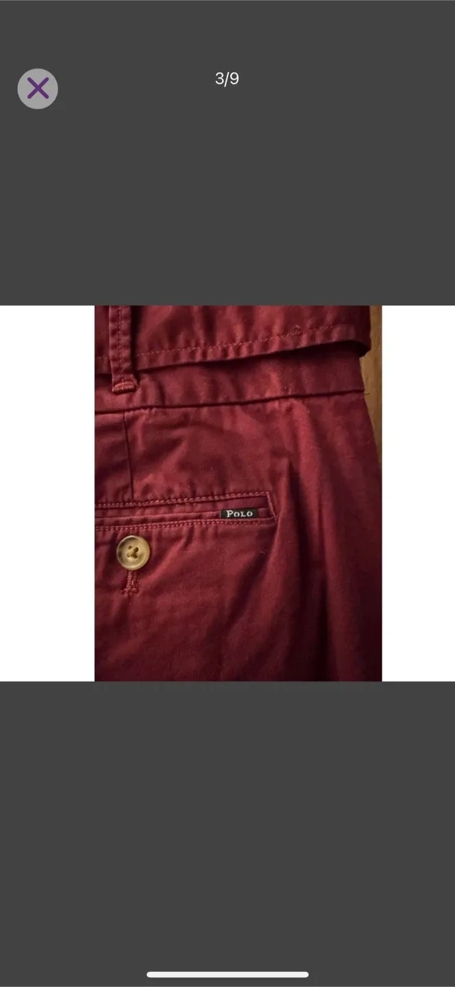 Polo By Ralph Lauren High Rise Retro Burgundy Pants Size 6 image indicator(3)