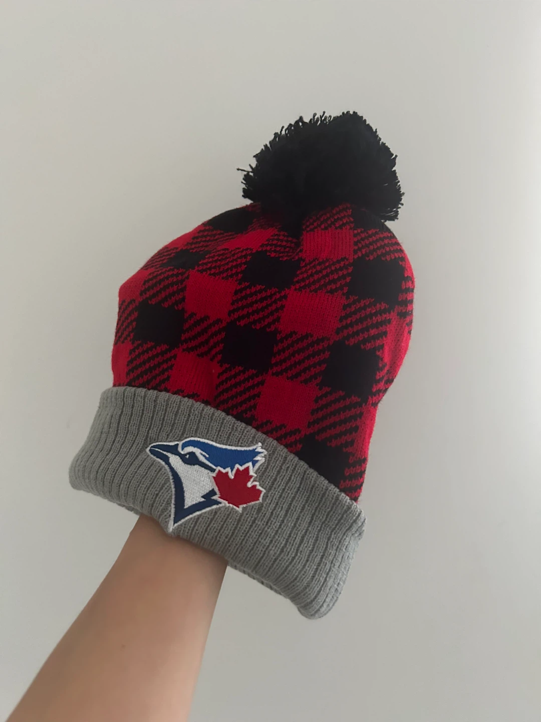 Toronto Blue Jays Plaid Pom Beanie - photo 3