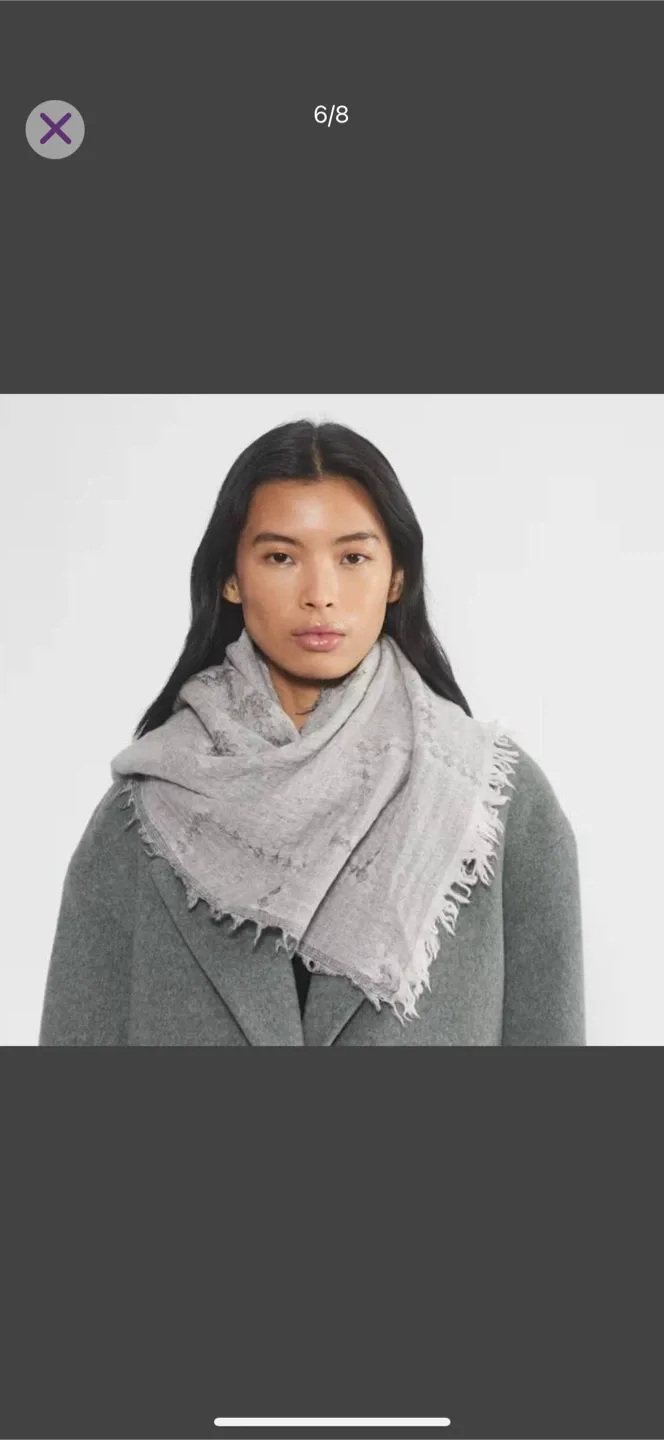 Aritzia Wilfred Faroe Merino Wool Triangle Scarf image indicator(6)