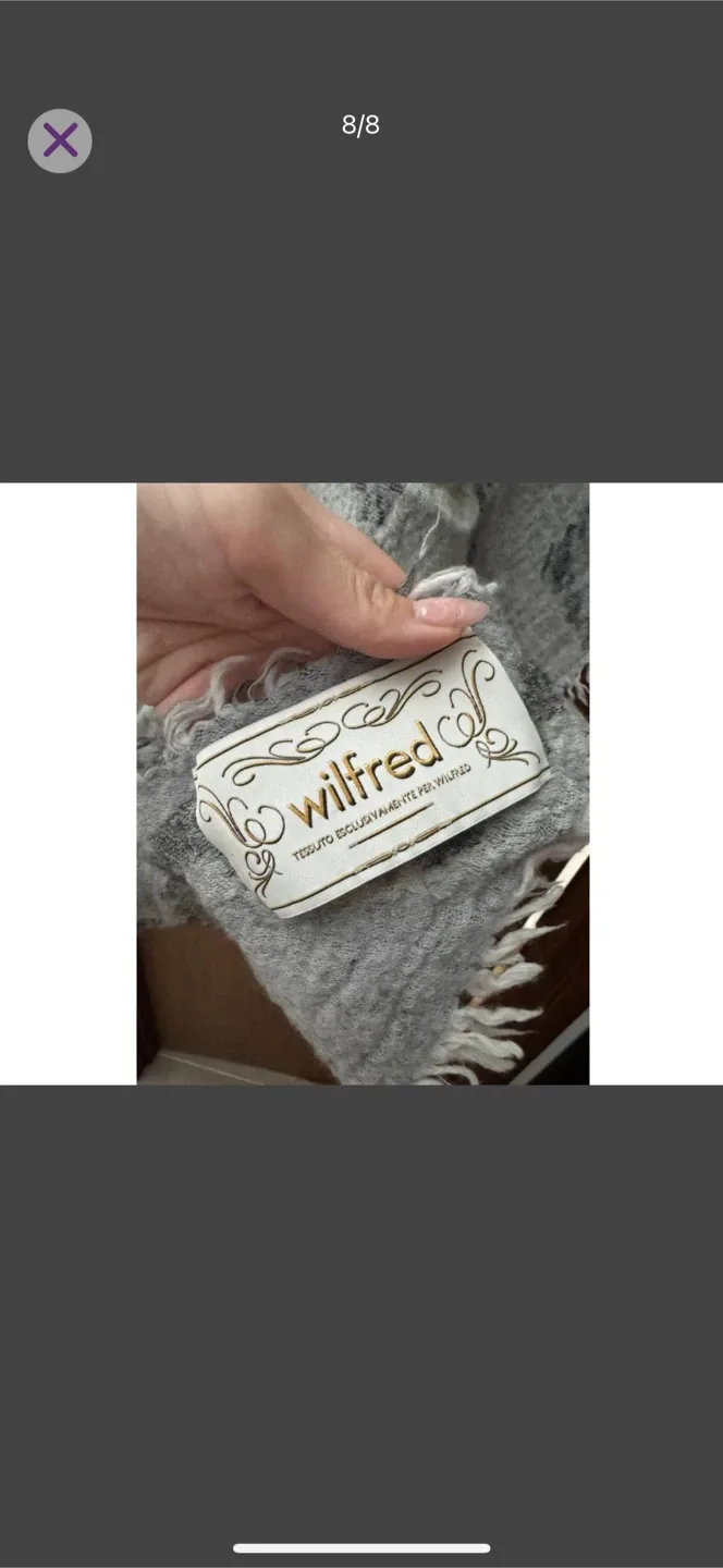 Aritzia Wilfred Faroe Merino Wool Triangle Scarf image indicator(8)