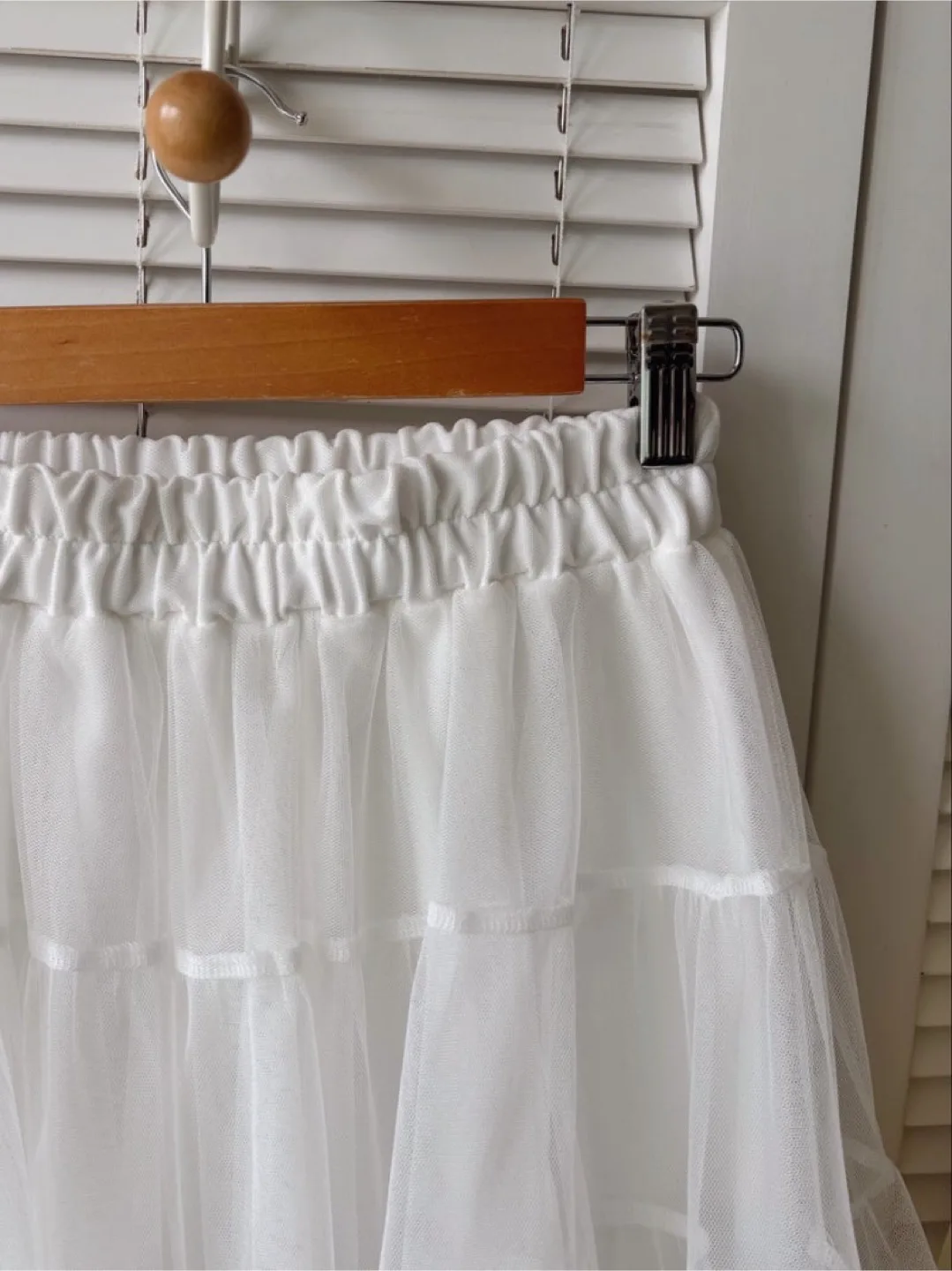 White Mesh Tulle Skirt image indicator(5)