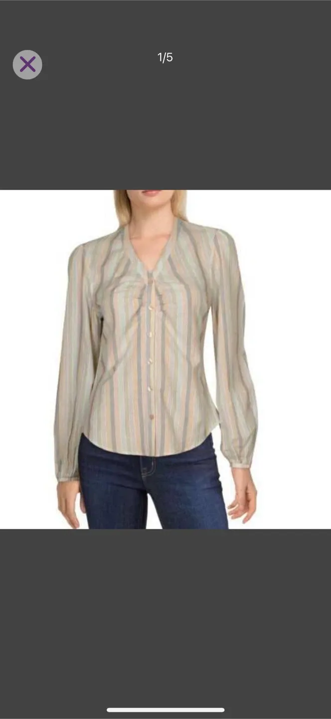 Joe's Jeans Size Small Button Up Blouse thumbnail