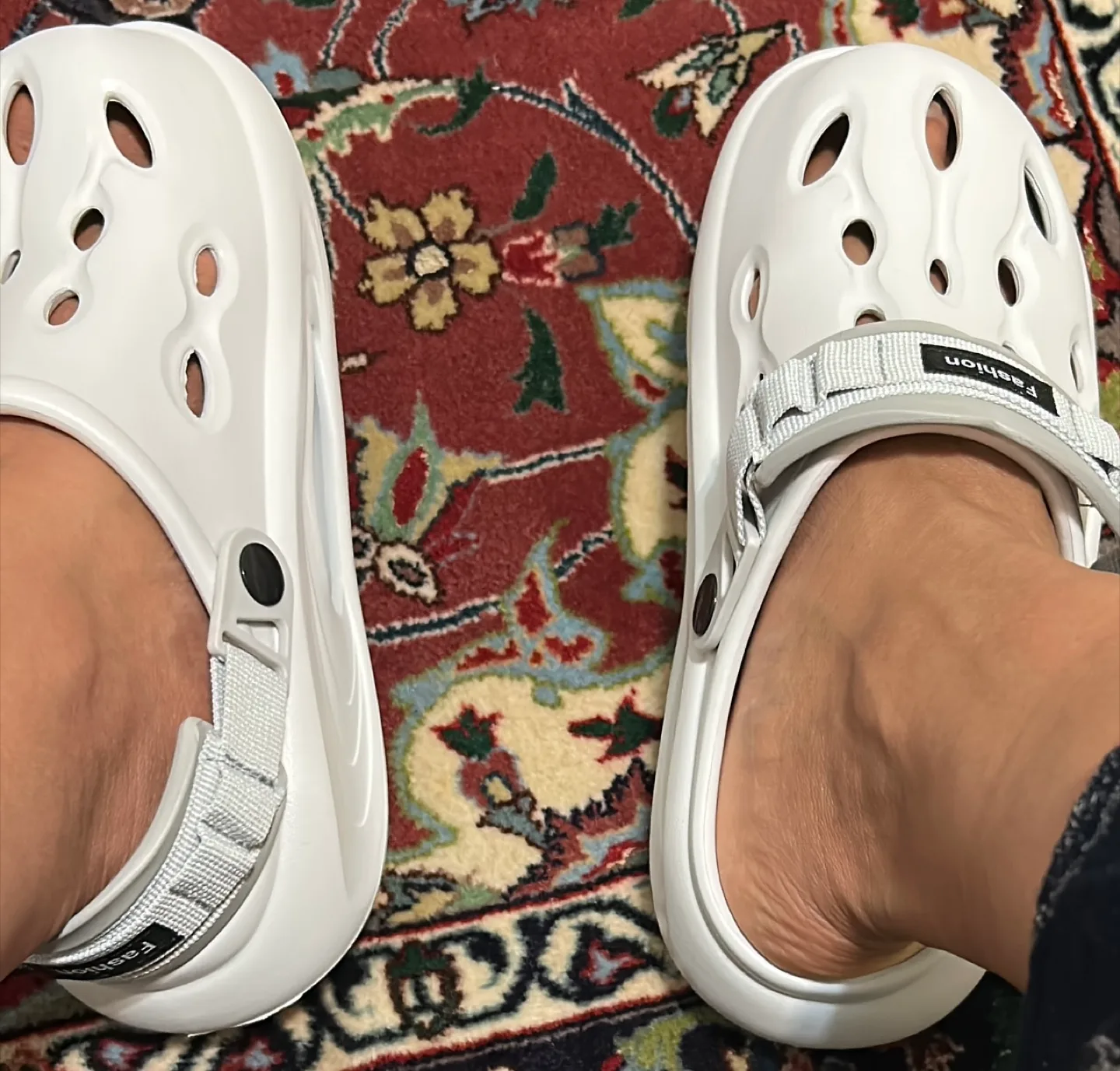 White Fashion Clogs image indicator(3)