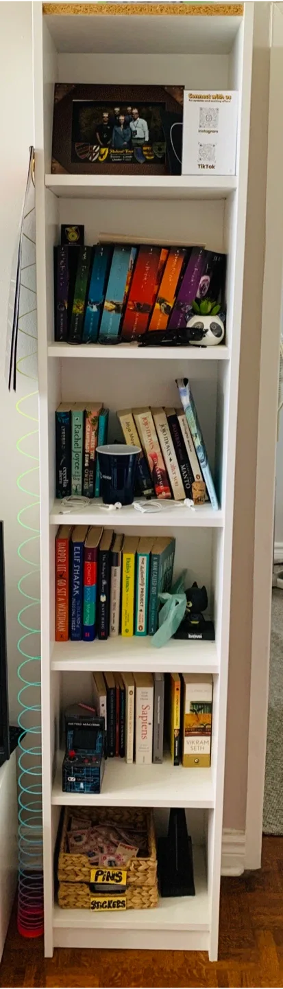 White IKEA Bookshelves thumbnail