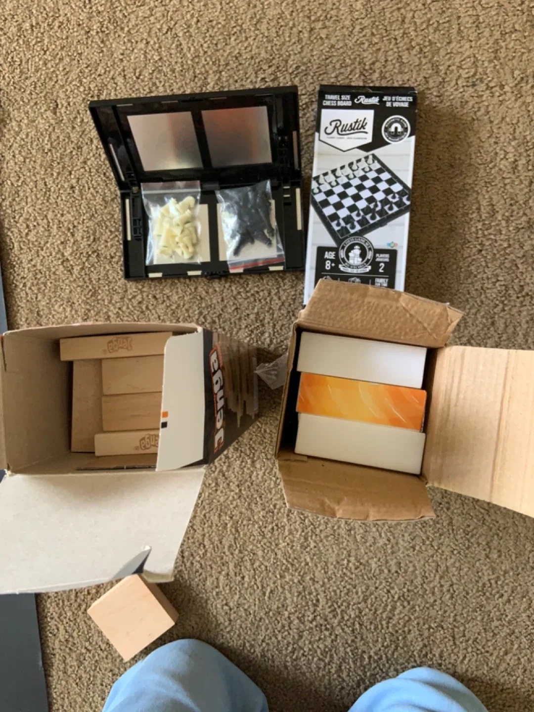 Jenga, Rustik Chess, Sushi Go Tower Games thumbnail