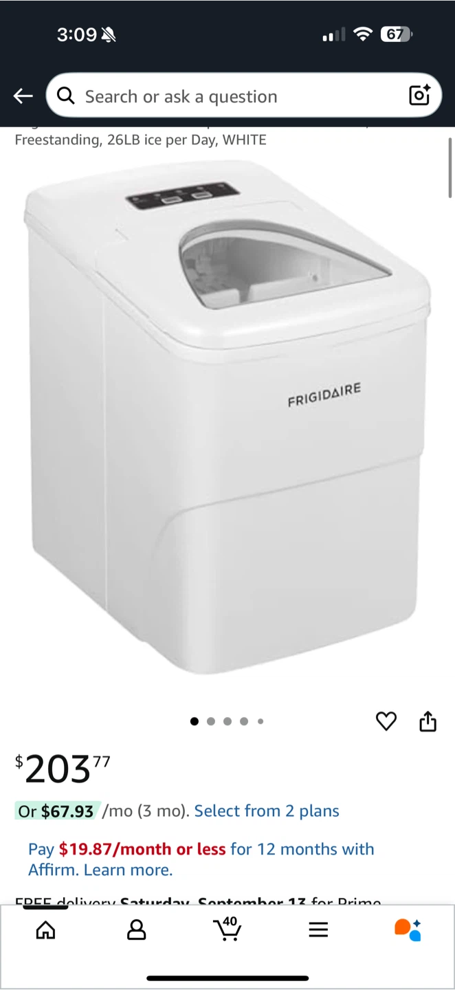 Frigidaire Ice Maker - Like New! - photo 3
