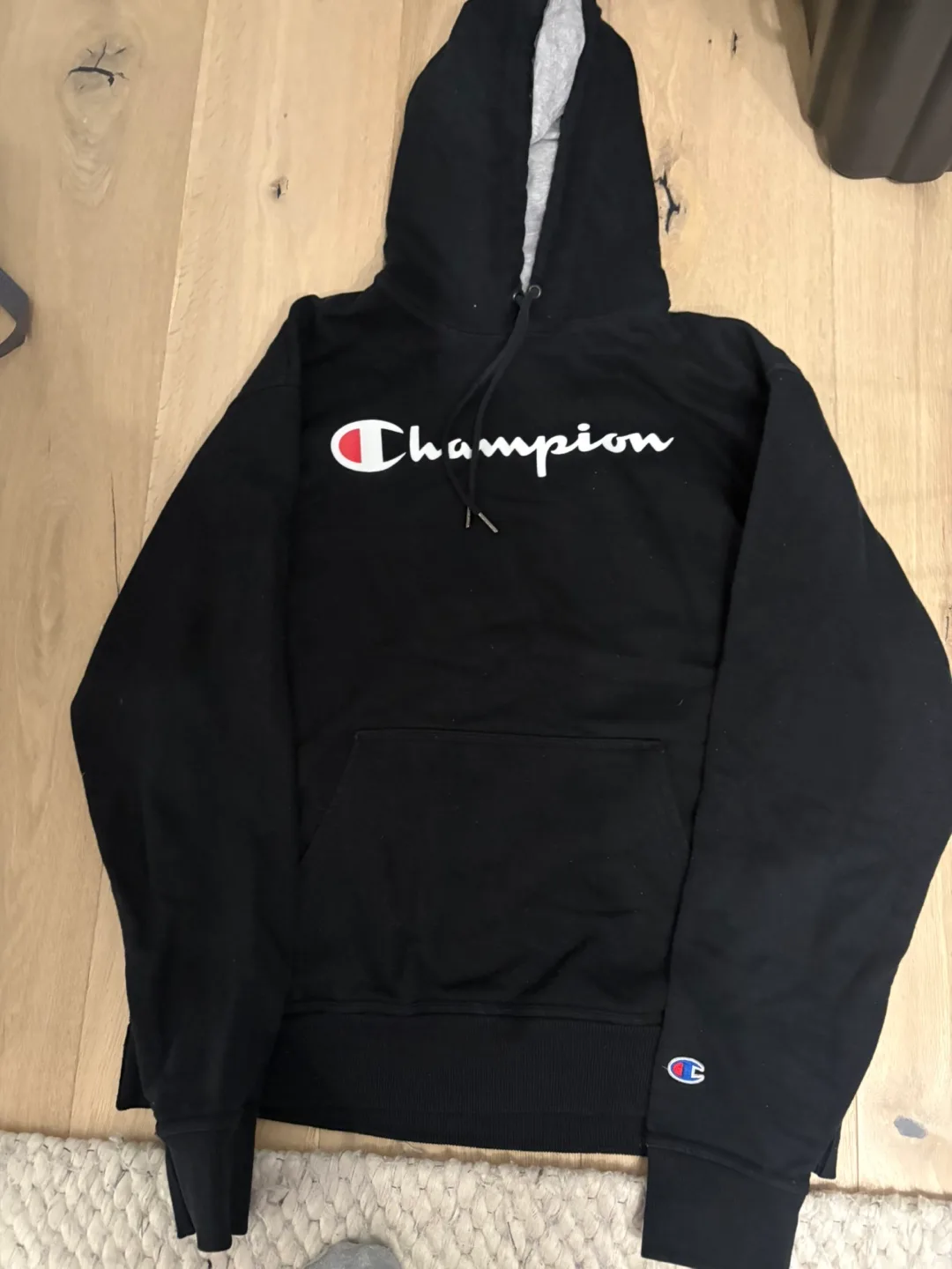 Champion Black Hoodie - Size L thumbnail