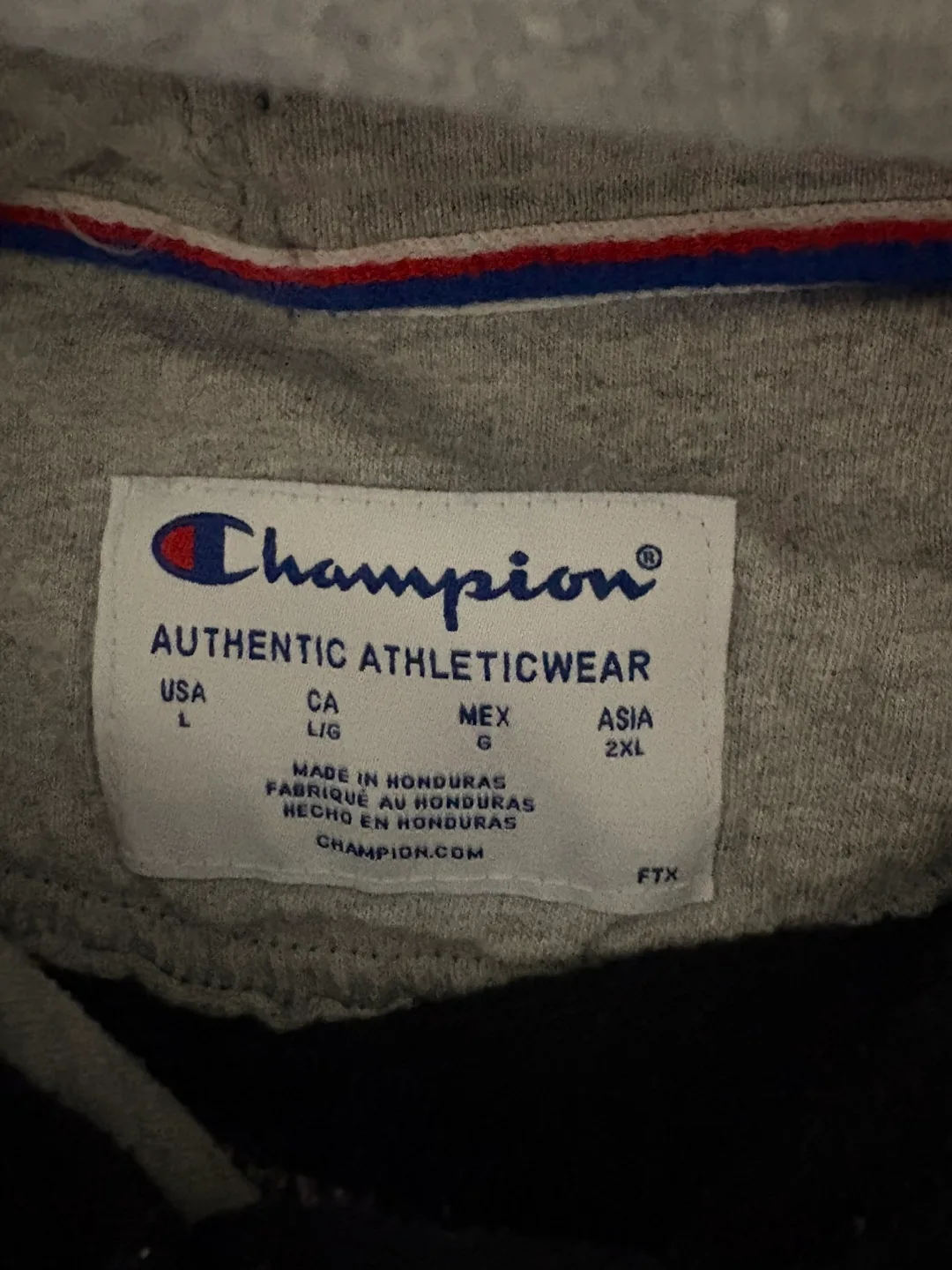 Champion Black Hoodie - Size L image indicator(2)
