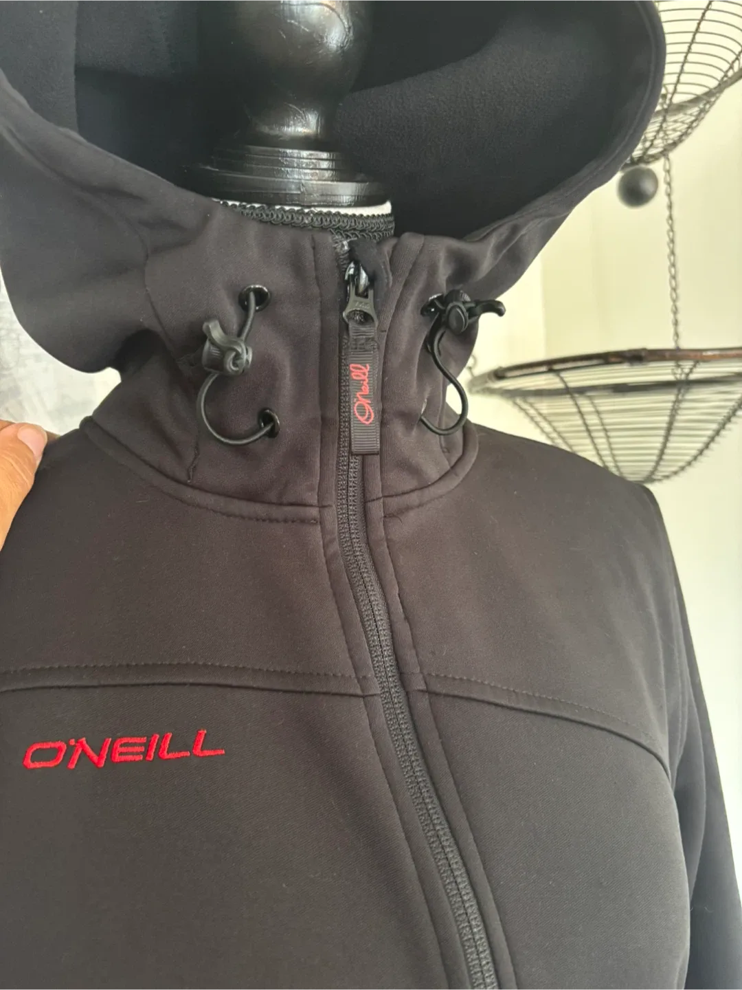 O'Neill Black Softshell Hooded Jacket image indicator(3)