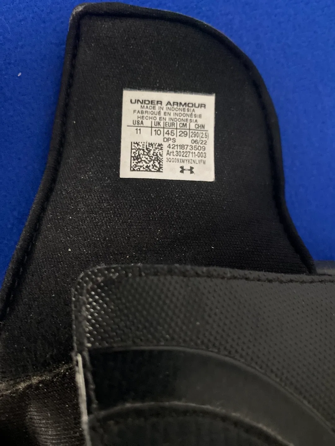 Under Armour Men’s  Black Ignite V SL Sandals Cushioned Gel image indicator(2)