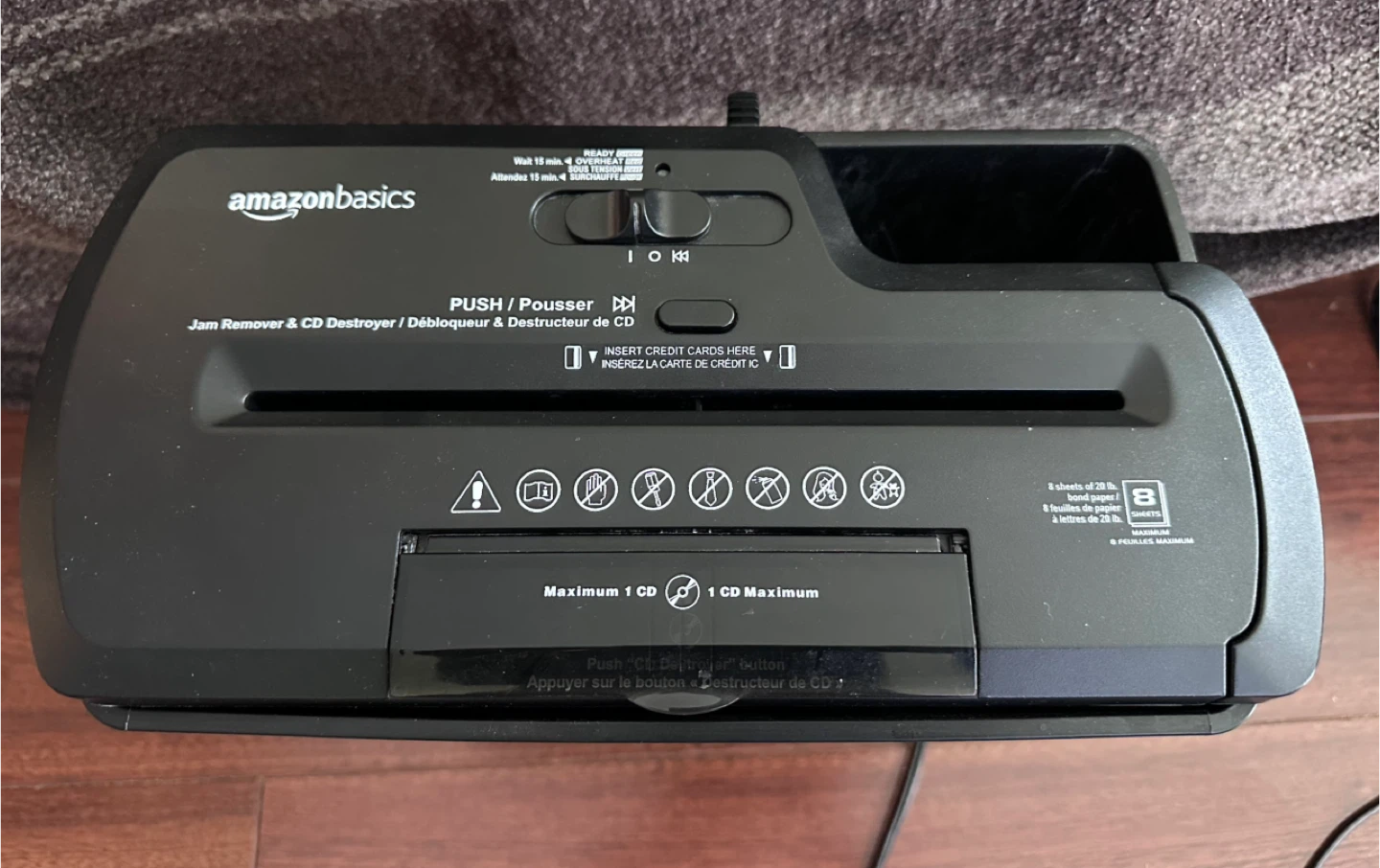 Amazon Basics Paper Shredder 🥕
