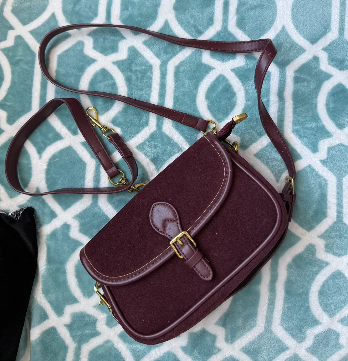 Burgundy Crossbody Bag thumbnail
