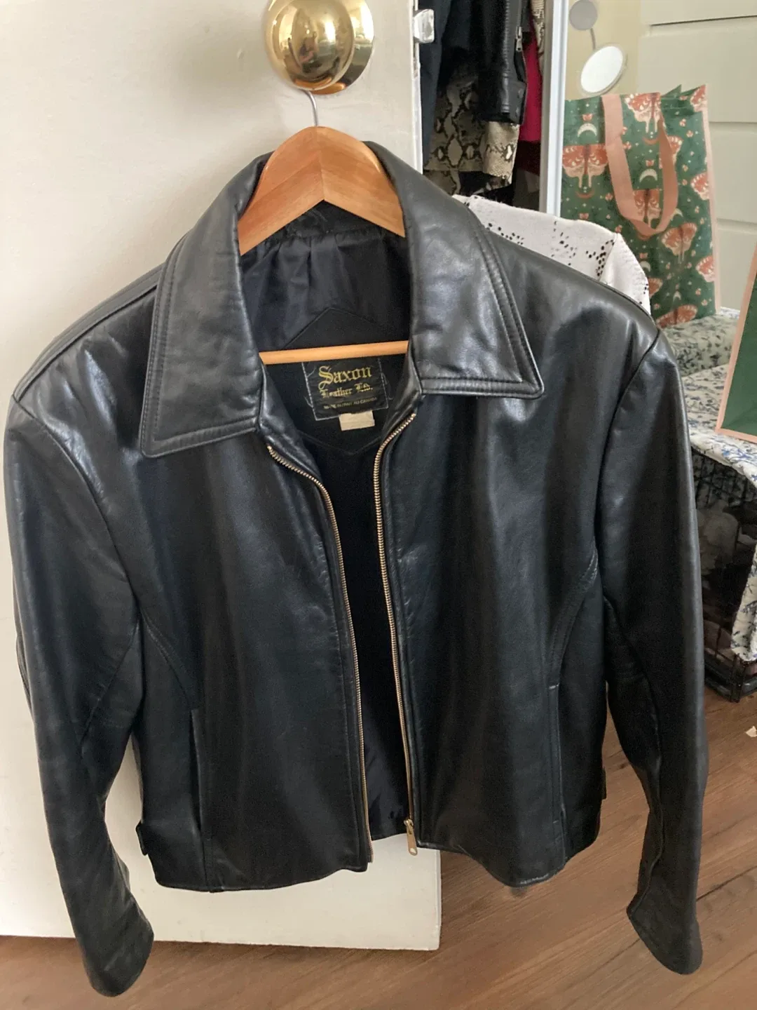 80s/90s Leather Jacket Size M $35