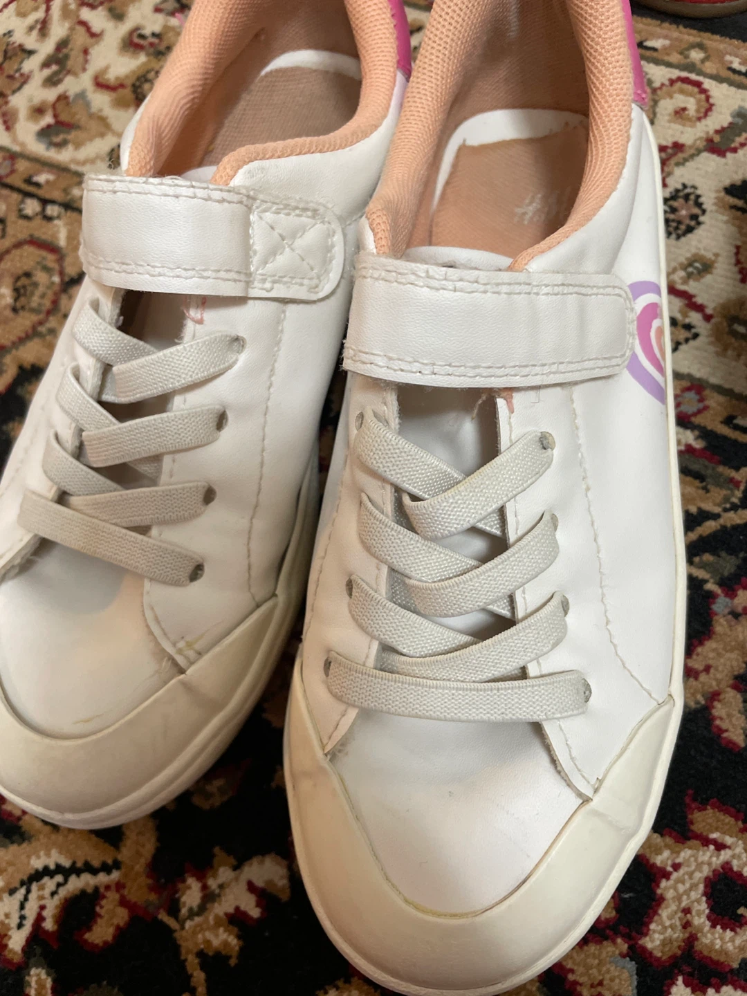 Girls' White Sneakers