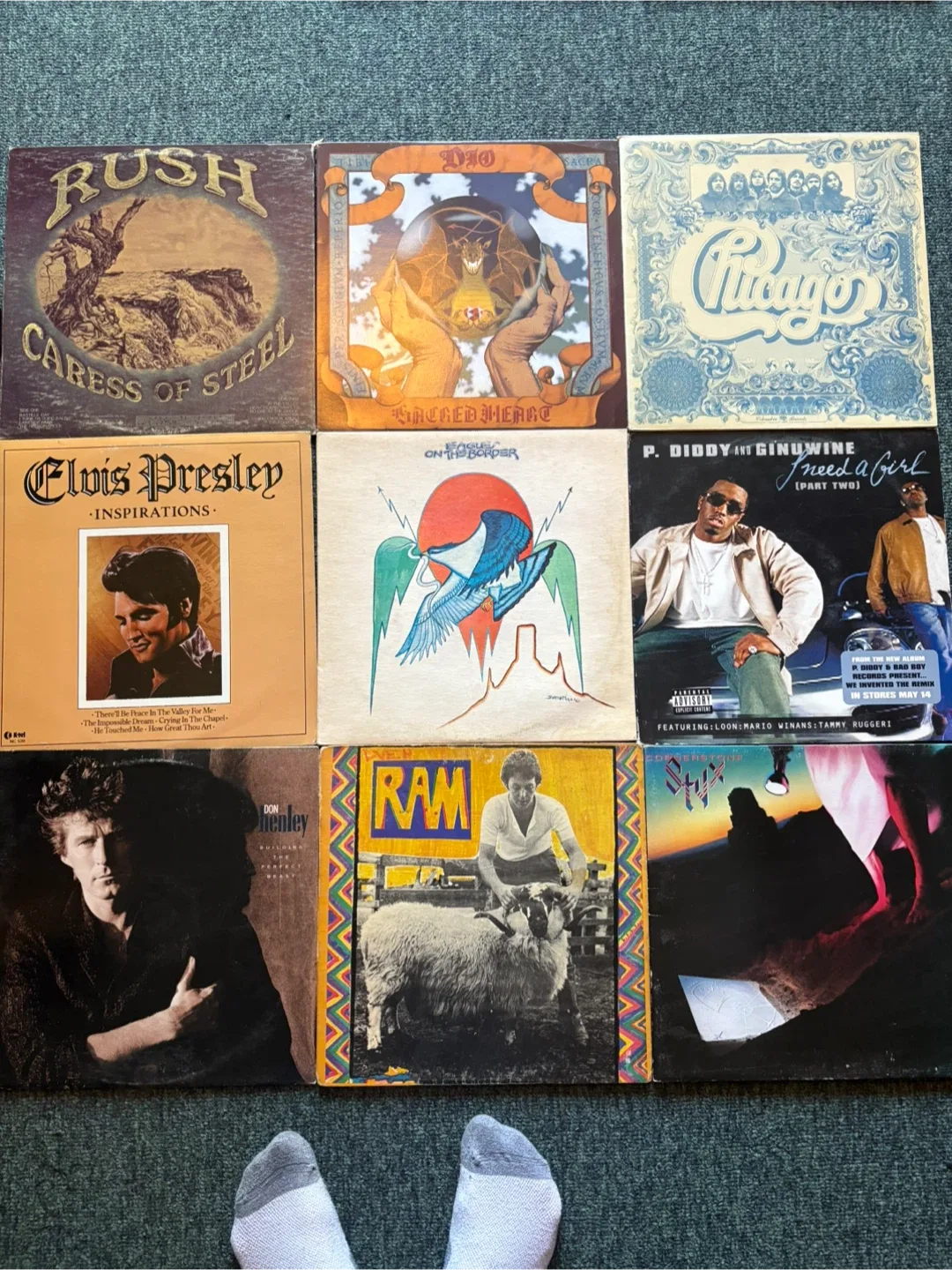 Mixed Lot of Classic Rock Vinyl Records image indicator(7)