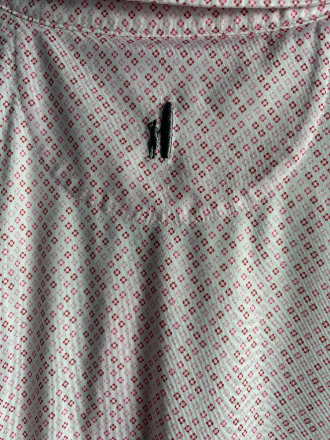 Johnnie-O Pink Patterned Golf Polo - Size L image indicator(4)