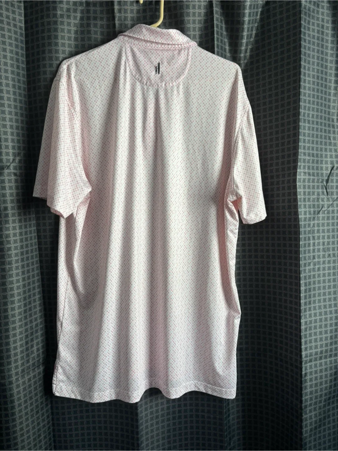 Johnnie-O Pink Patterned Golf Polo - Size L image indicator(3)