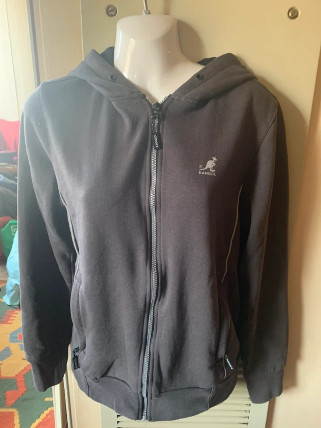 Kangol Grey Zip-Up Hoodie thumbnail