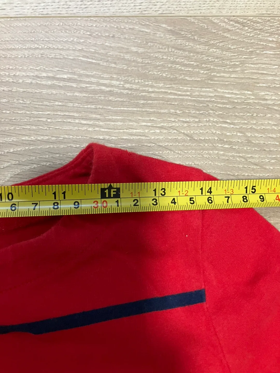 Tommy Hilfiger Red Long Sleeve top clothing sale image indicator(5)