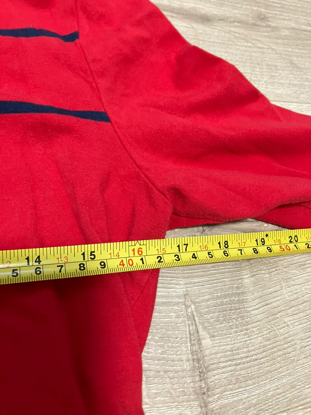 Tommy Hilfiger Red Long Sleeve top clothing sale image indicator(6)