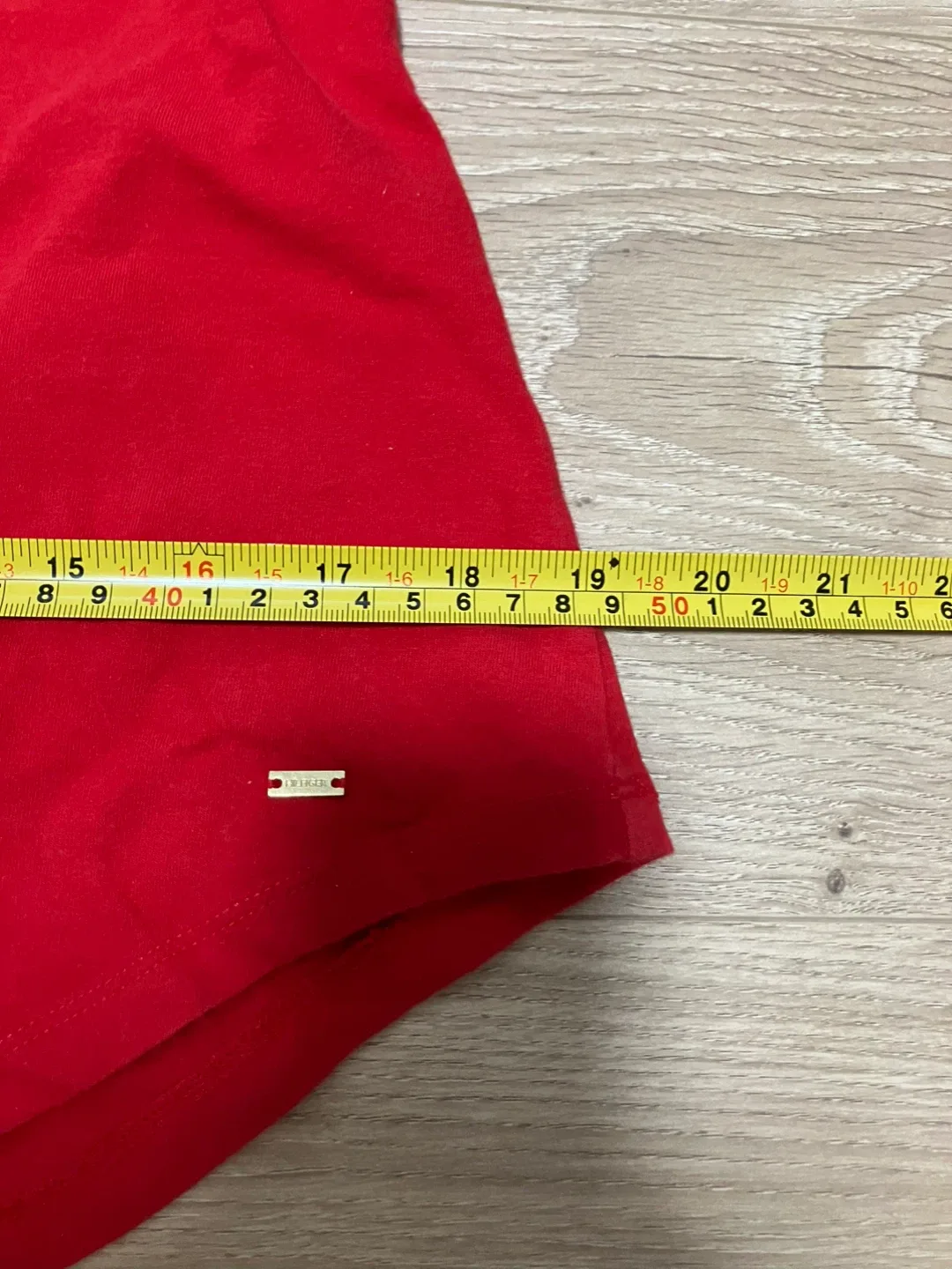 Tommy Hilfiger Red Long Sleeve top clothing sale image indicator(9)