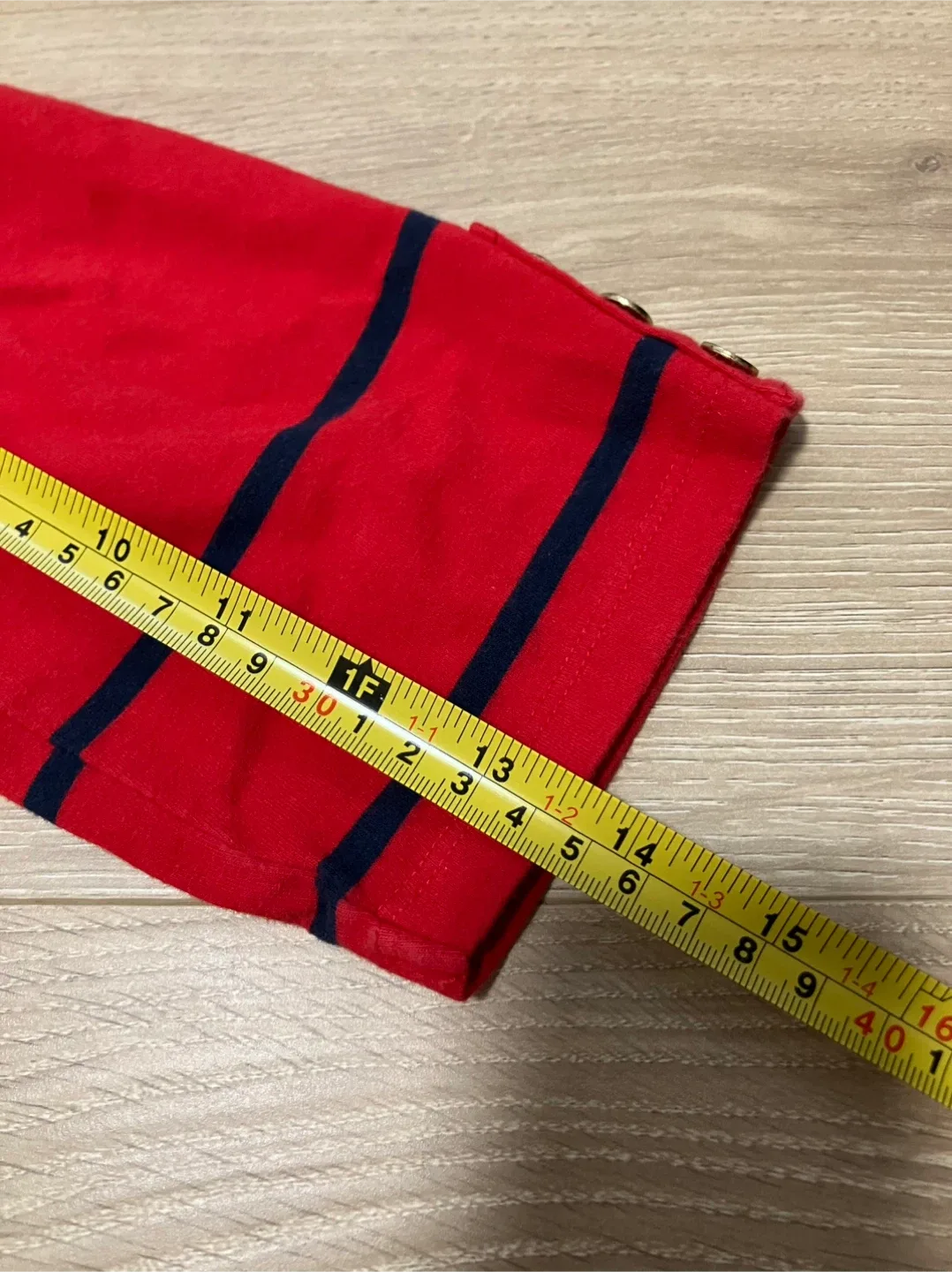 Tommy Hilfiger Red Long Sleeve top clothing sale image indicator(7)