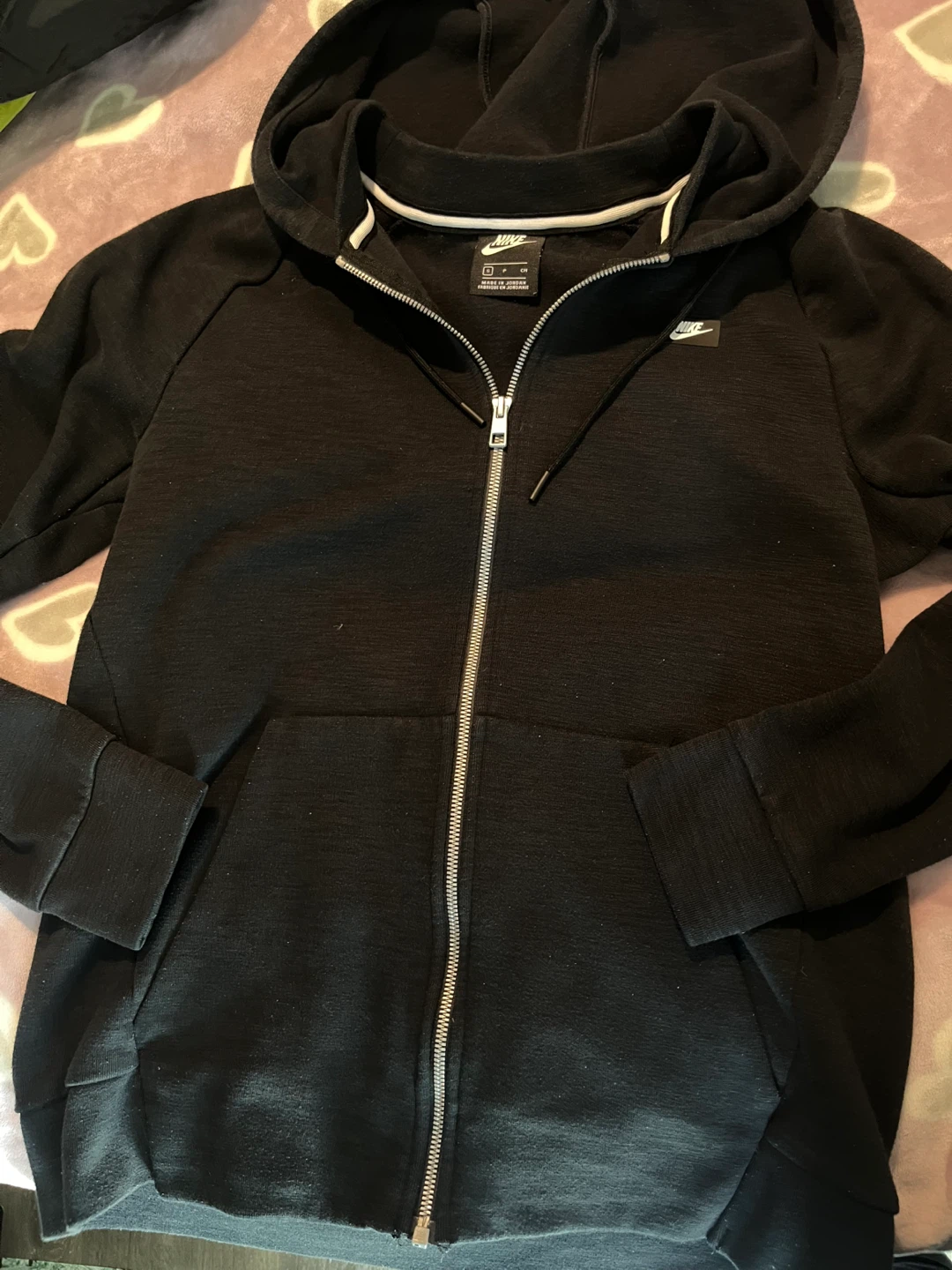 Nike Black Full Zip Hoodie - Size Small - photo 2