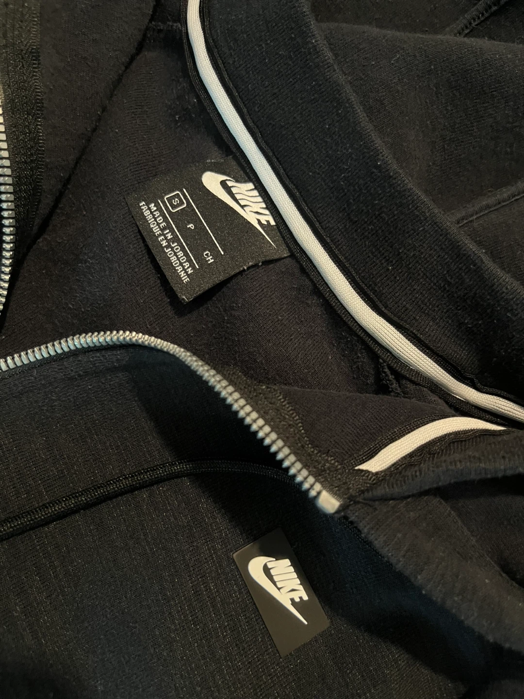 Nike Black Full Zip Hoodie - Size Small