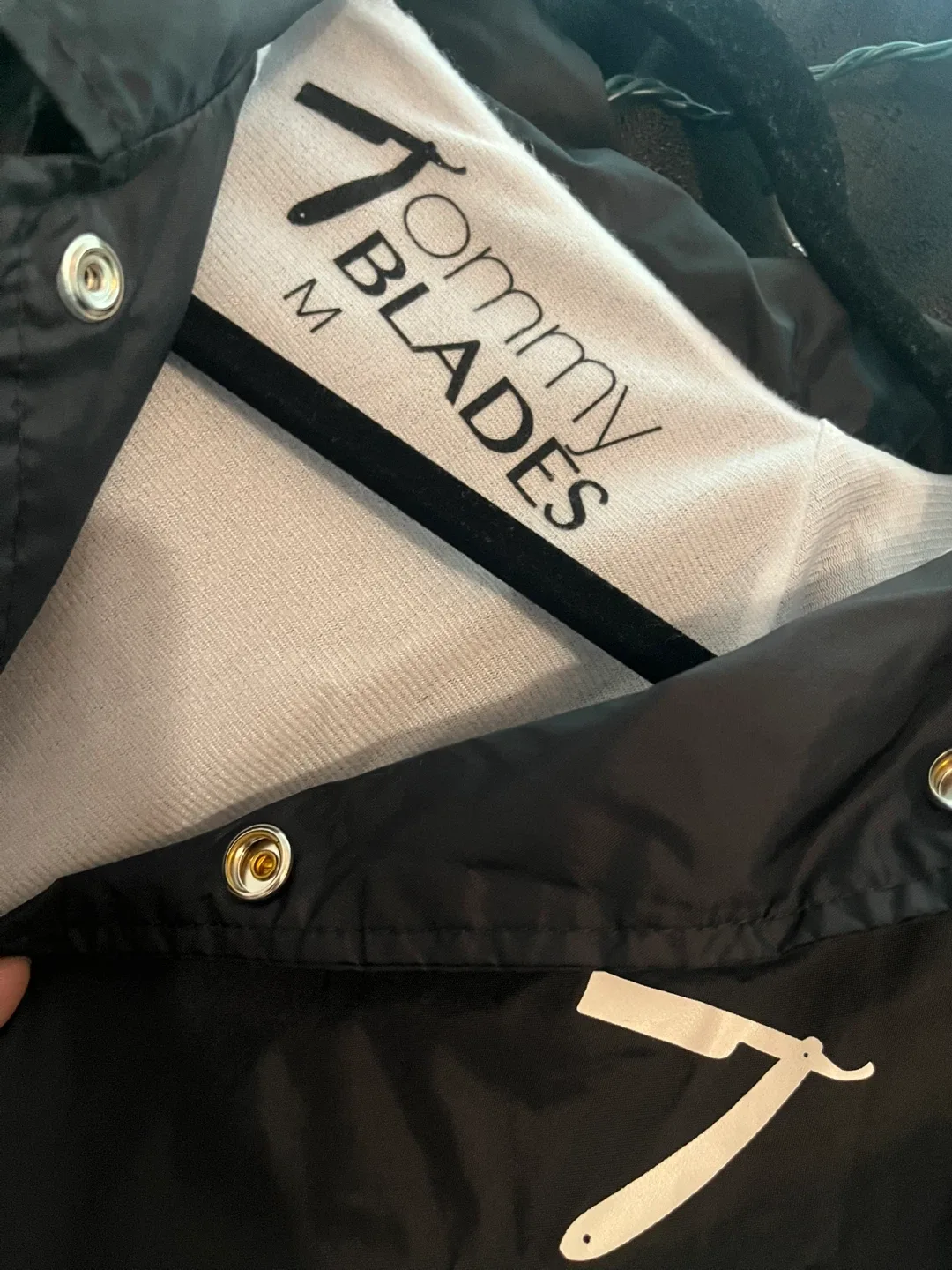 Tommy Blades Black Jacket Size M thumbnail