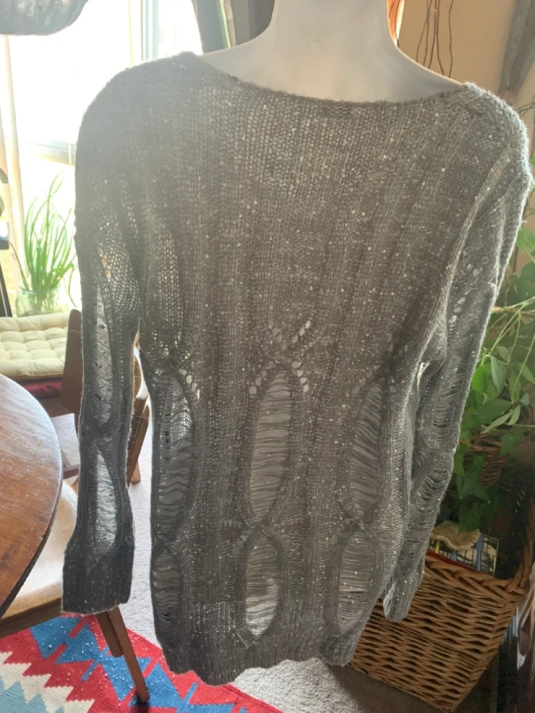 Jacob Grey Distressed Sweater image indicator(3)