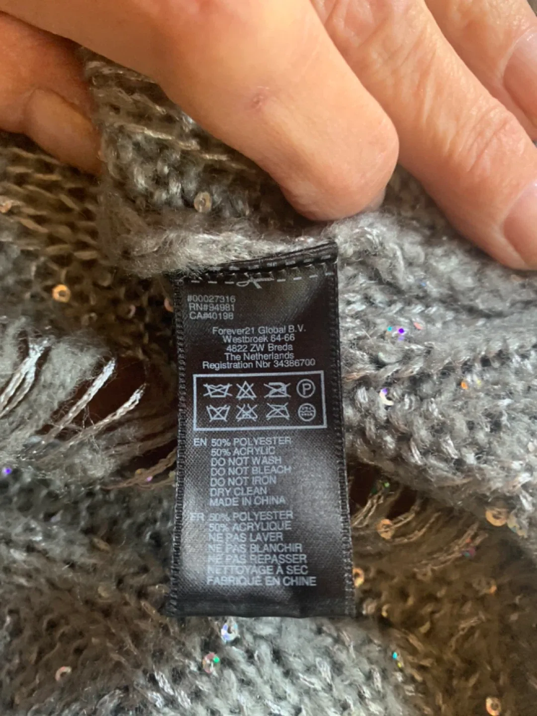 Jacob Grey Distressed Sweater image indicator(6)