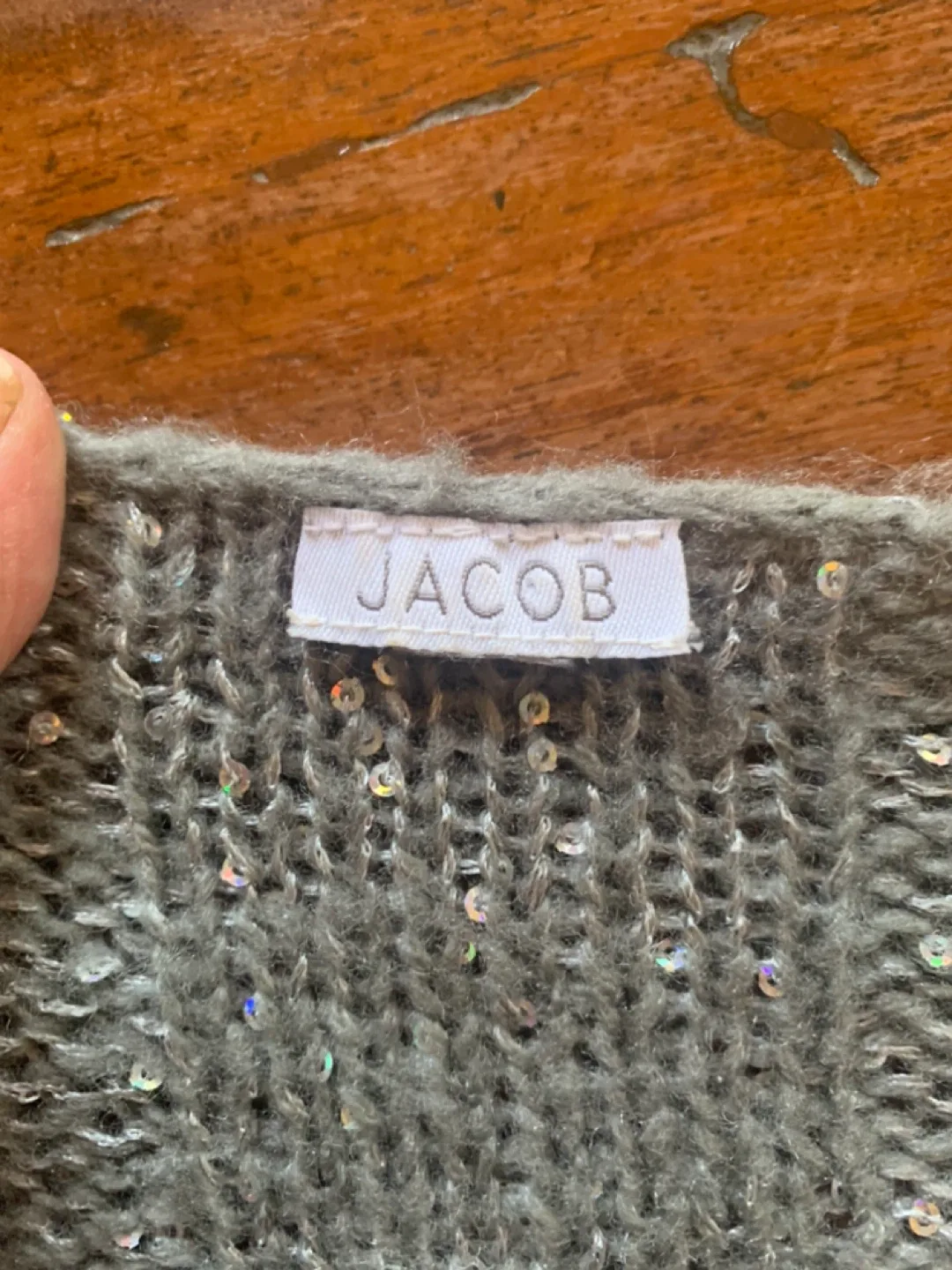 Jacob Grey Distressed Sweater image indicator(5)