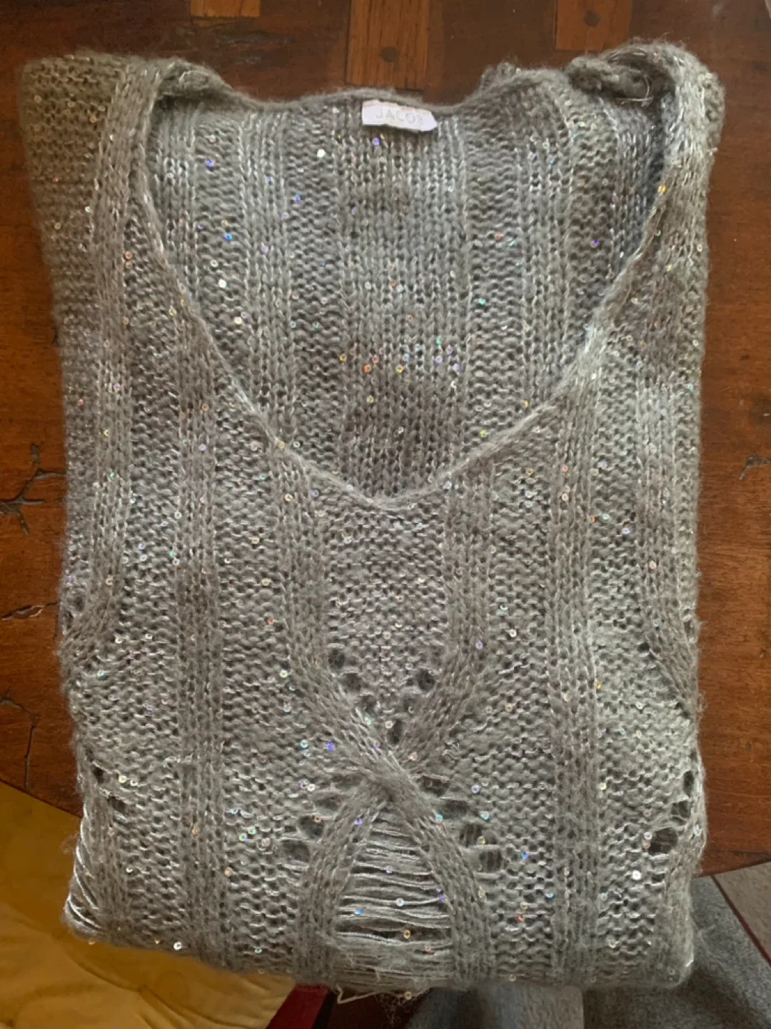 Jacob Grey Distressed Sweater image indicator(9)