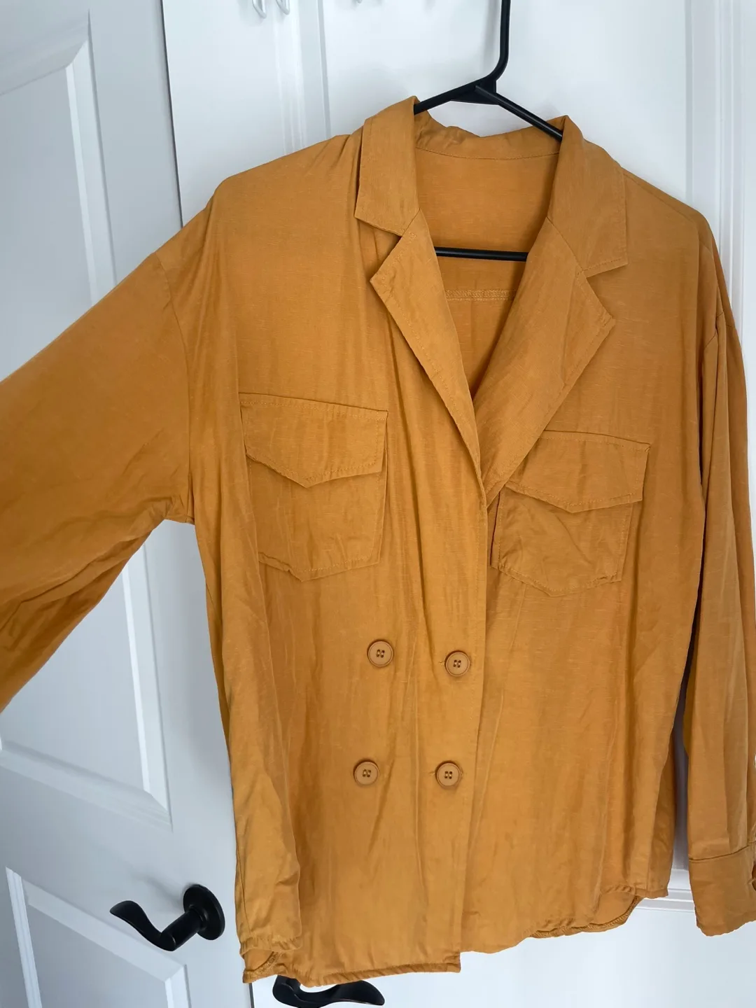 Tan Button-Down Shirt Jacket thumbnail