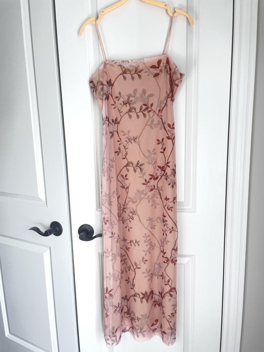 Floral Print Maxi Dress - Pink