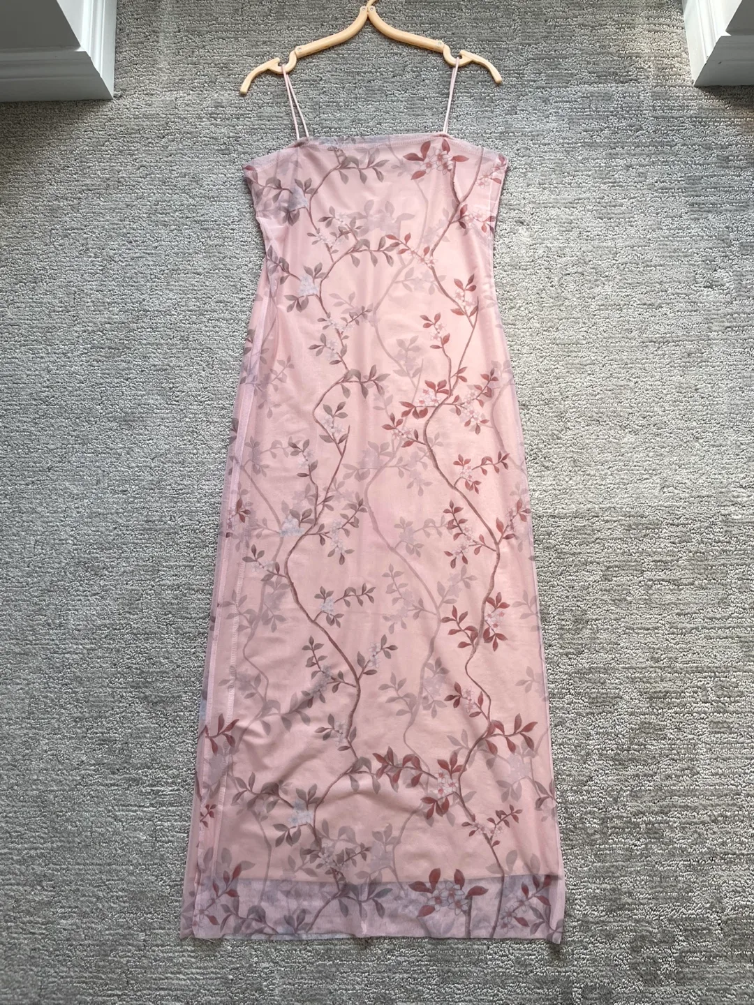 Floral Print Maxi Dress - Pink image indicator(6)