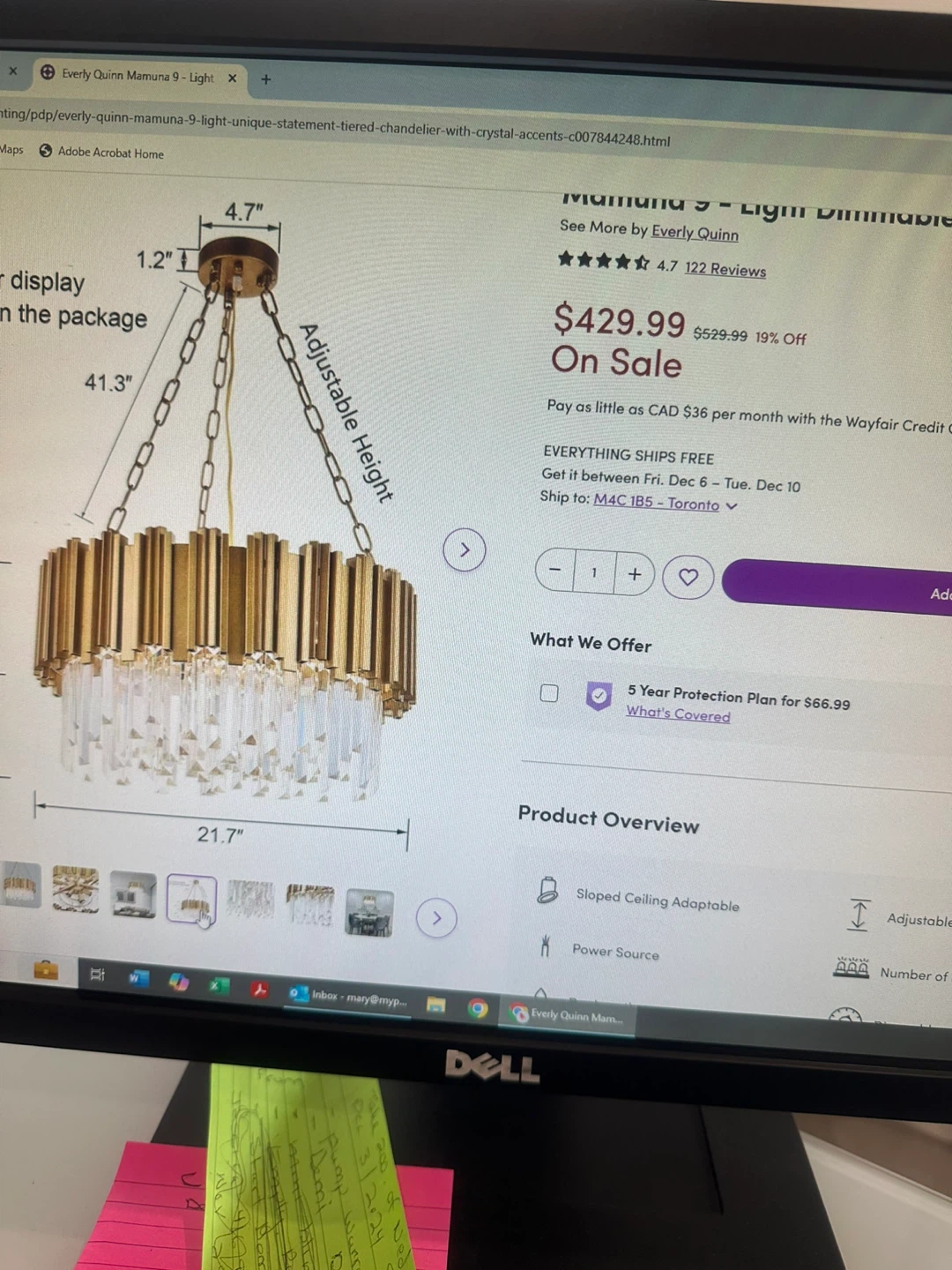 Everly Quinn Mamuna 9-Light Chandelier - photo 4