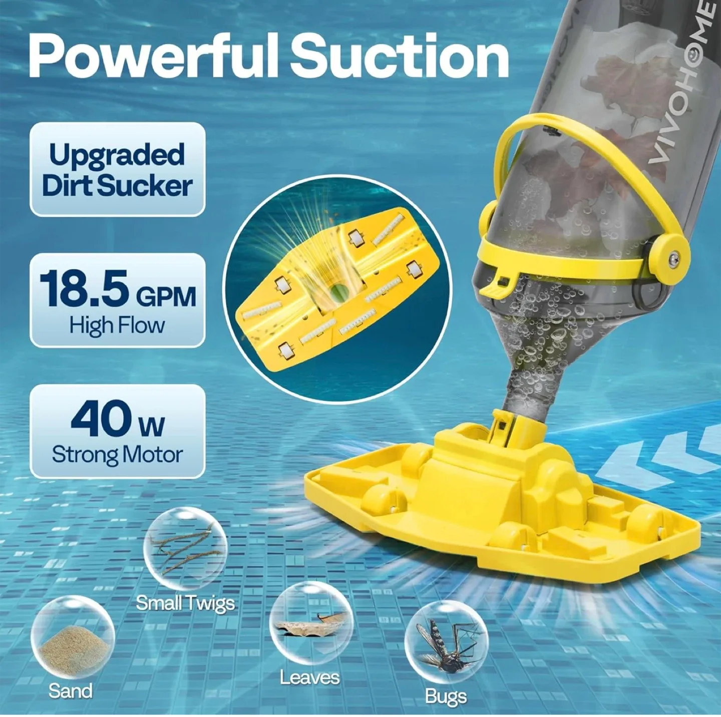 New Cordless Pool Vacuum - Yellow image indicator(2)