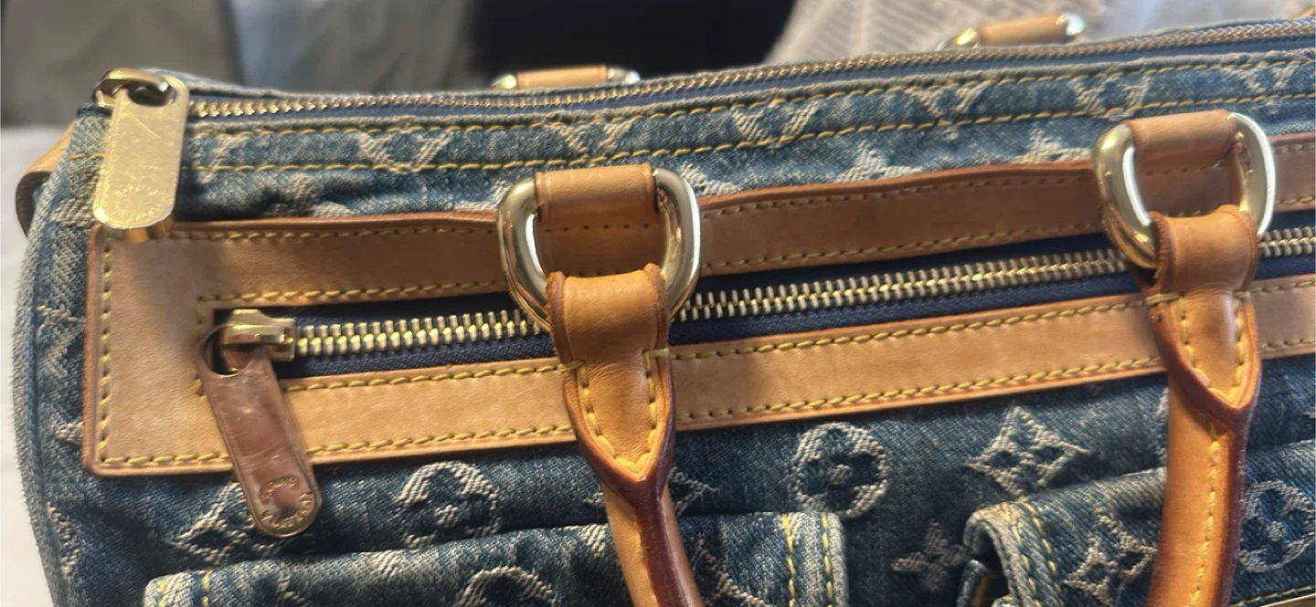 Louis Vuitton Denim Speedy Handbag - photo 3