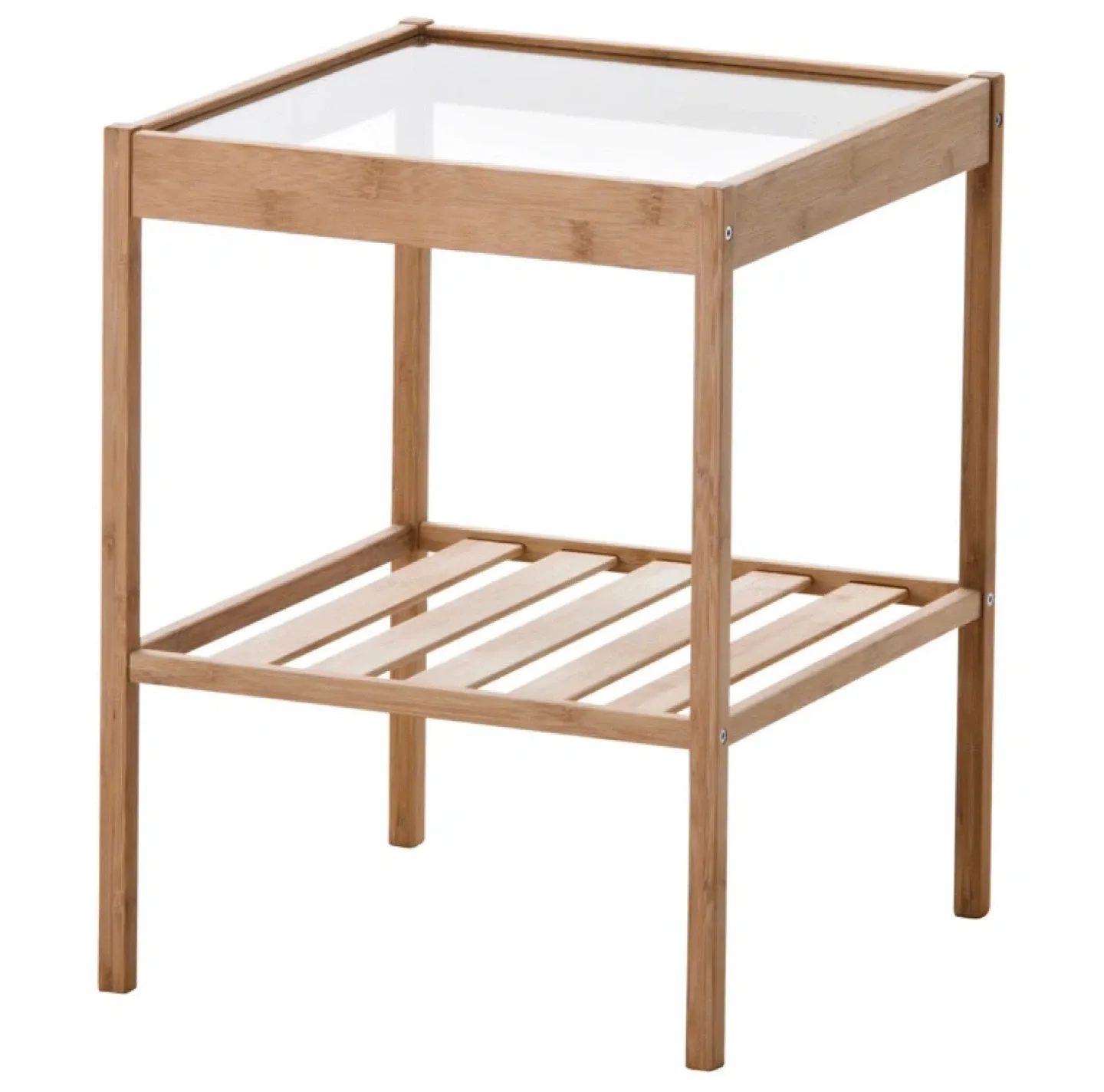 IKEA RÅVAROR Side Table with Glass Top 🥕 thumbnail