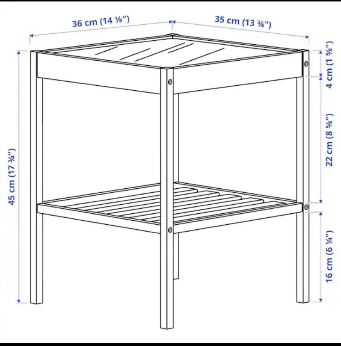 IKEA RÅVAROR Side Table with Glass Top 🥕 image indicator(3)