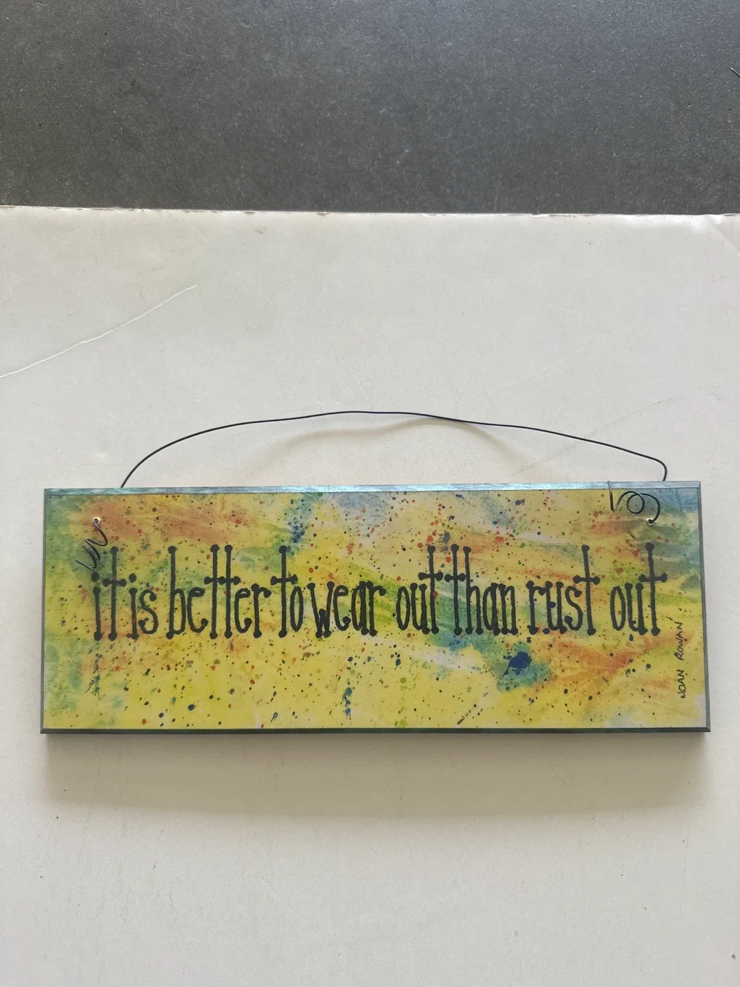 Hand-painted Wooden Sign - Home Decor image indicator(4)