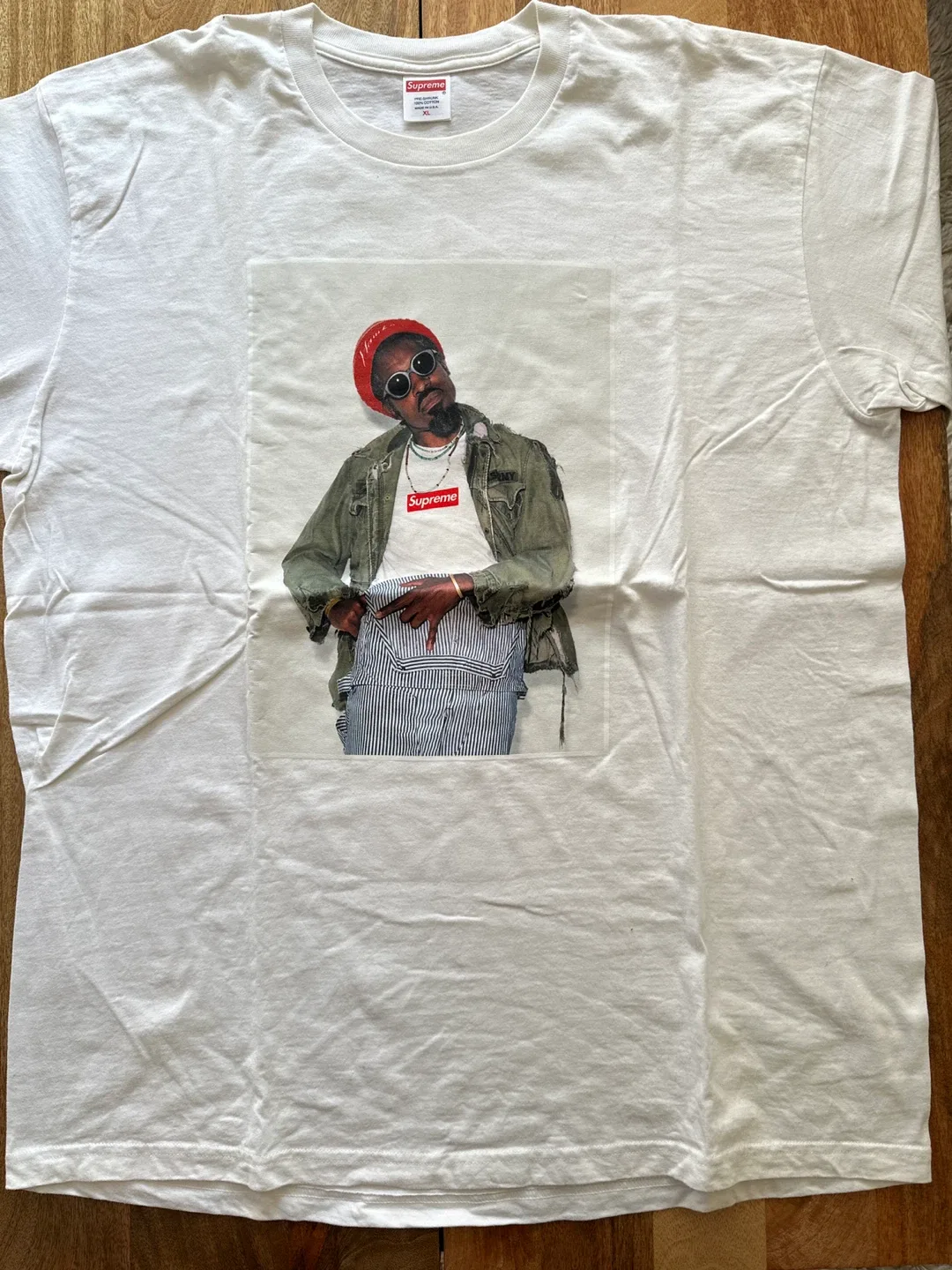 Supreme Andre 3000 Tee White - Size XL thumbnail