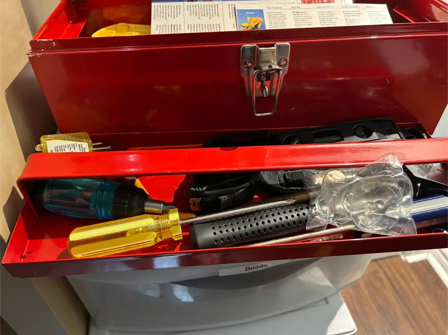 Mastercraft Red Metal Toolbox (without Tools) image indicator(2)