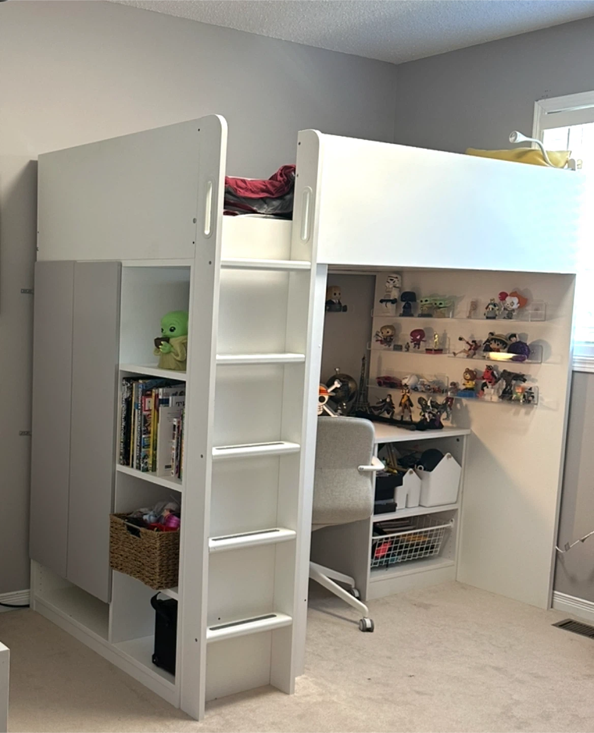 IKEA SMÅSTAD Loft Bed with Desk & Wardrobe - photo 2