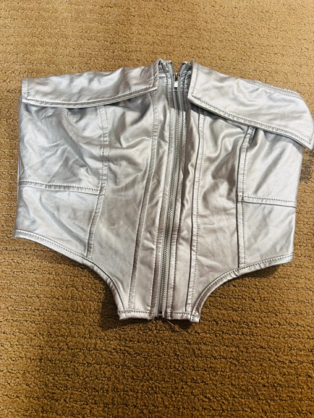 Shein SXY Silver Corset Top